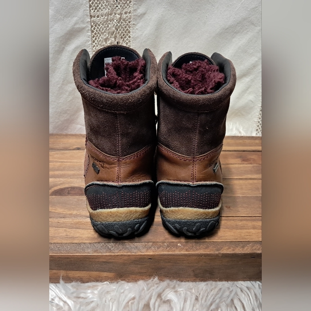 Merrell Tremblant Mid-Polar Waterproof Two-Tone Brown Boots Size 7.5 - Picture 4 of 9